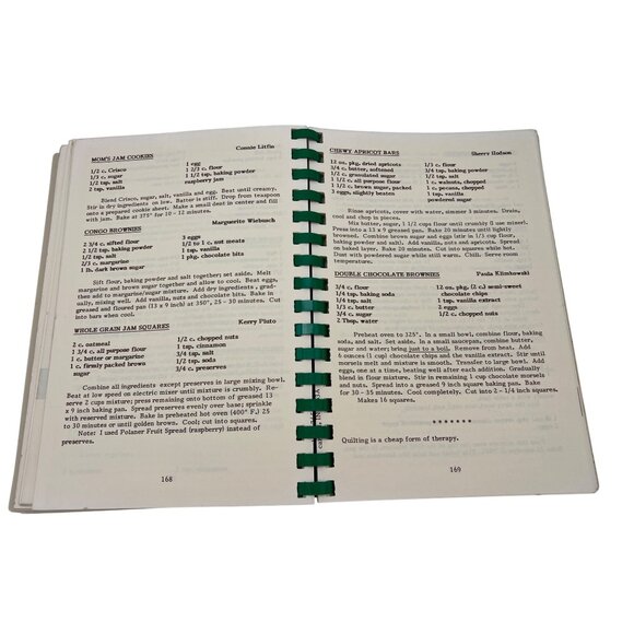 Quilters Guild Of Indianapolis Cookbook 1993 Spiral-Bound 207 Pages Recipes - Picture 7 of 9